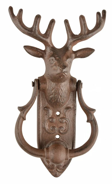 Cerf Heurtoir de Porte Maison Campagne Fonte Métal
