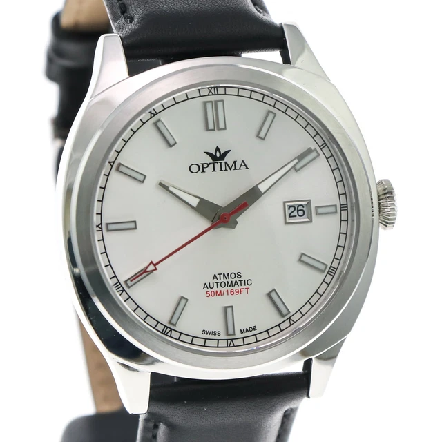 Montre Optima Atmos Automatique - Réf. OSA449-SL-1, Acier/cuir, 2021, Neuve Avec étiquettes