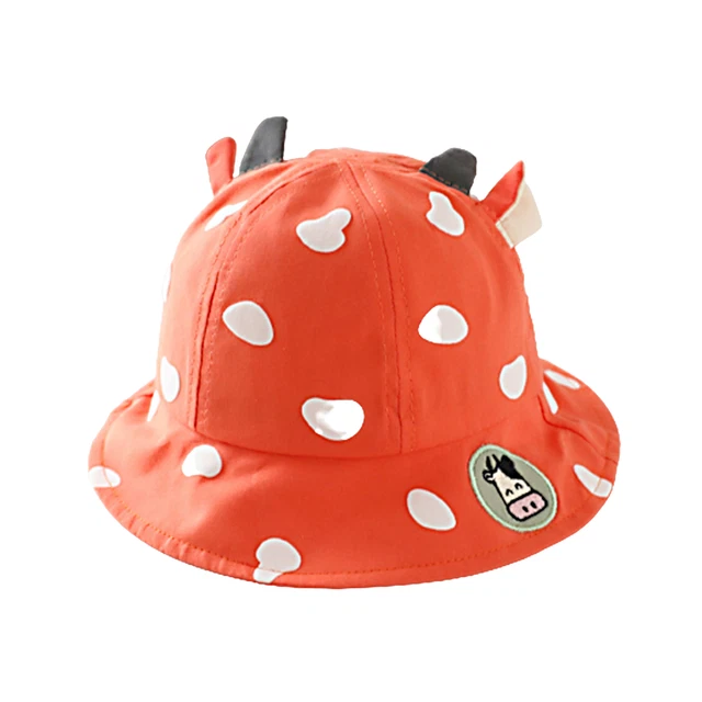Cappello a secchio corno design all-match bambini piccoli cappello da pesca durevole