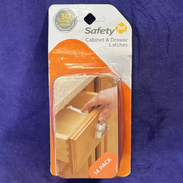 Safety 1st Baby Cabinet Locks Wide Grip Latches 14 Pack