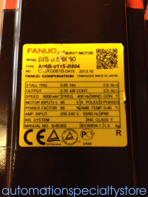 Brand New FANUC A06B-0034-B675 Servo Motor Via DHL or FedEx