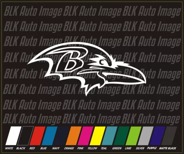 Baltimore Ravens NFL Football Vinyl Auto Car Stickers Decals