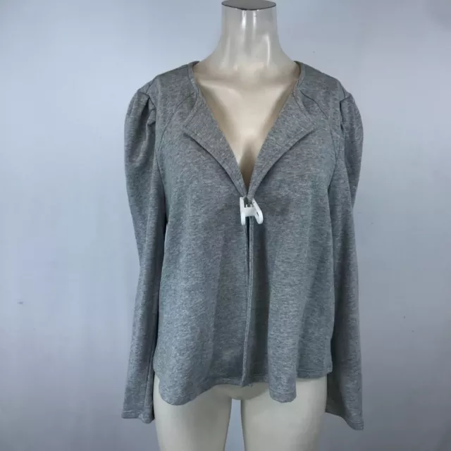 14Th & Union - Women's Large - Gray Long Sleeve Open Front Light Weight Cardigan