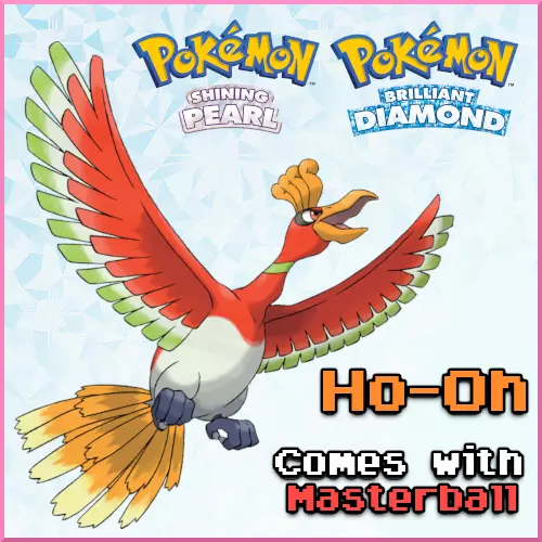 💎Pokemon Brilliant Diamond/Shining Pearl HO-OH ✨6IV Ultra Shiny Adamant  Lv100