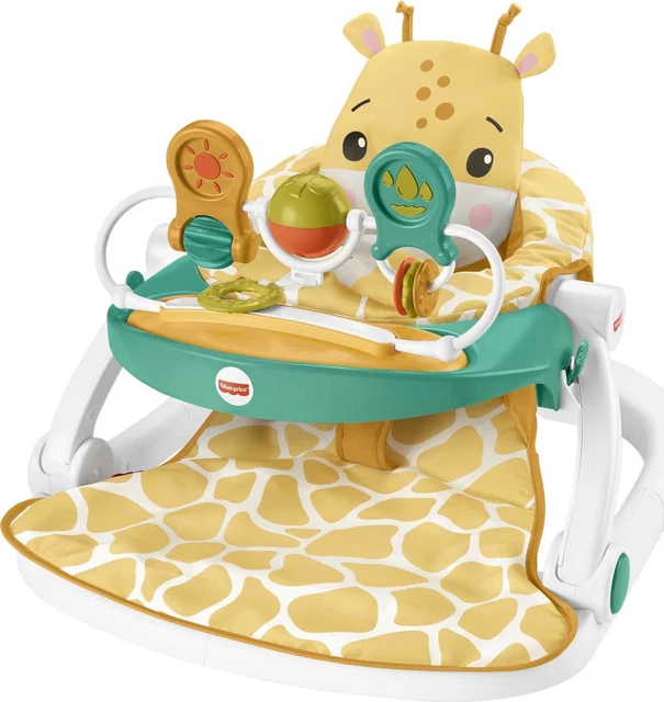 (USA) Portable Baby Chairwith Snack Tray and Toy Bar, Premium Sit-Me-Up Seat