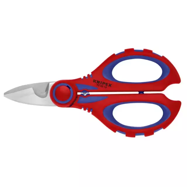 Electricians Shears Stainless Steel with Crimp Area Fiberglass Plastic Handles