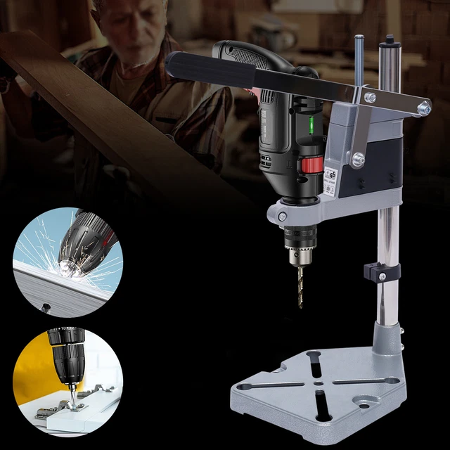 BENCH DRILL PRESS Stand Heavy Duty Electric Adjustable Double Hole