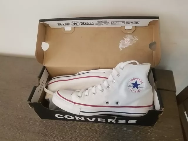 Unisex CONVERSE CHUCK TAYLOR ALL STAR HIGH TOP Optical White (M7650) Sz 7M/9W