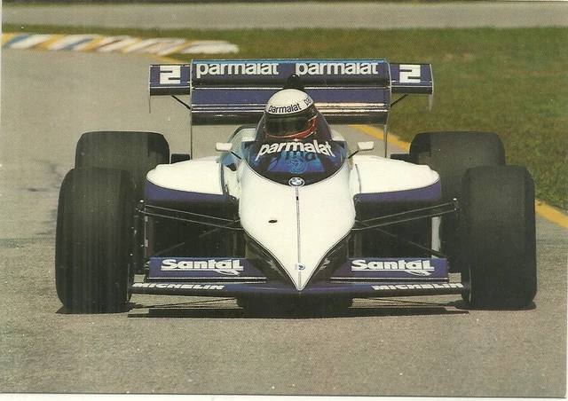 Rare / Carte Postale - Formule 1 F1 : Brabham - Teo Fabi Michelin Gp / Postcard