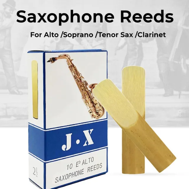 Anches Saxophone Anches 10 Pièces 10 × Anches Tout Neuf Dureté 2.5 Neuf