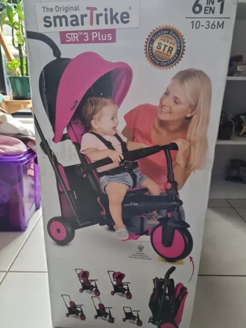 SMART TRIKE STR3 6 in 1 Folding Baby Trike Pink 100.00