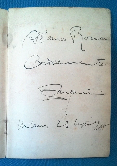 Carlo Zangarini, Terra promessa. Poema drammatico. Autografo. Arrigo Pedrollo