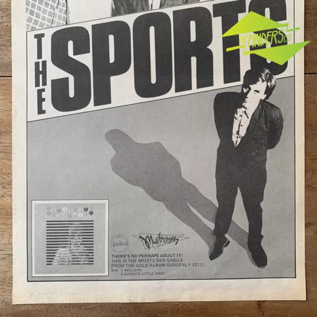 Vintage 1980 "The Sports" Perhaps Album Genuine Newspaper Advert Poster 3