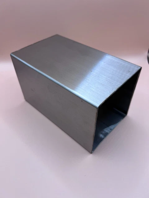 Tubo quadrato in acciaio inox V2A inossidabile tubo quadrato robusto 10 cm x 16,5 cm x 10 cm