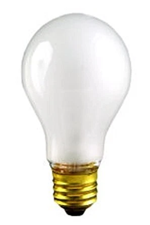CEC Industries TS60 (Frosted) Rough Service Bulbs 120 V 60 W (Case of 24)