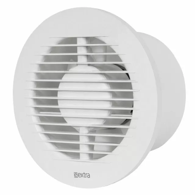 Silencioso Redondo Baño Extractor Fan 125mm/12.7cm Con Timer y Humedad Sensor