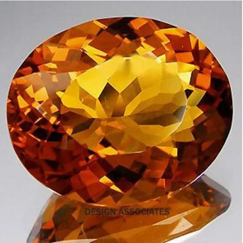 MADEIRA CITRINE 8x6 MM OVAL CUT  FROM BRAZIL