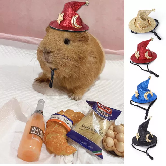 Hamster Hat for Small Pets Mini Cute with Adjustable Elastic Strap Decorative