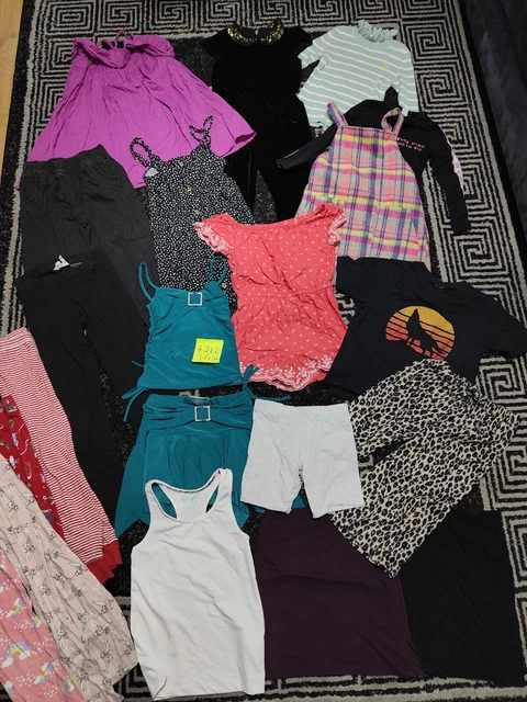 #212💜 Huge Bundle Of Girls Clothes 7-8years GEORGE NEXT H&M F&F PRIMARK