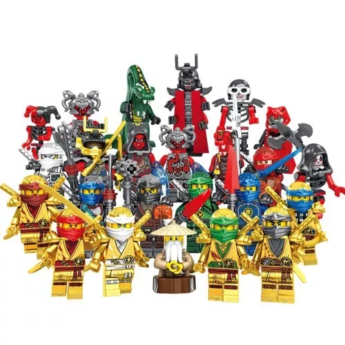 Set Of 24 Pcs Ninjago Mini Figures Kai Jay Sensei Wu Master Building Blocks Toys