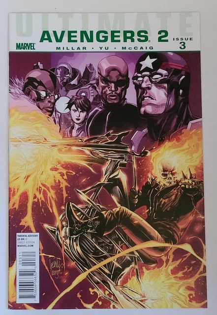 Ultimate Avengers 2 #3 (Marvel 2010 Series) Nos Est~9.4+ Nm Grade, Mark Millar!!
