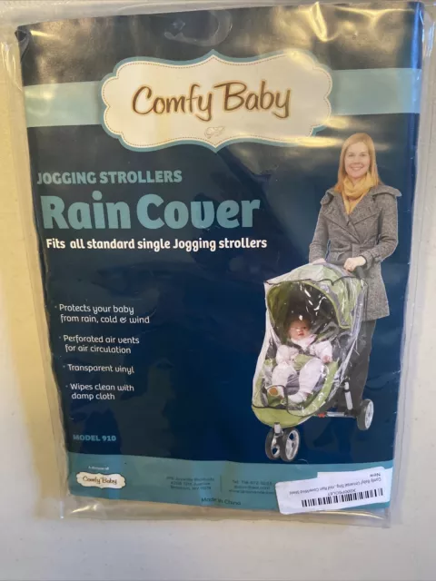 NEW Comfy Baby Jogging Single Stroller Weathershield Rain Cover/Wind Shield