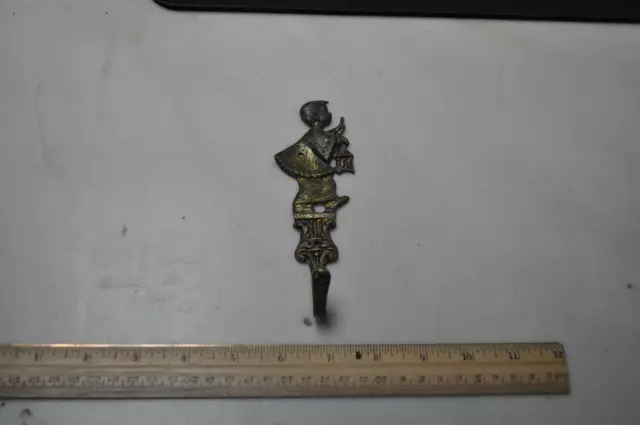 Vintage Brass Alter Boy Coat Hook, Marked on Back 615 SPAIN, see pictures