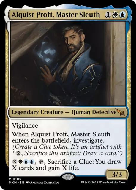 MTG Near Mint Foil Alquist Proft, Master Sleuth - [Murders at Karlov Manor]