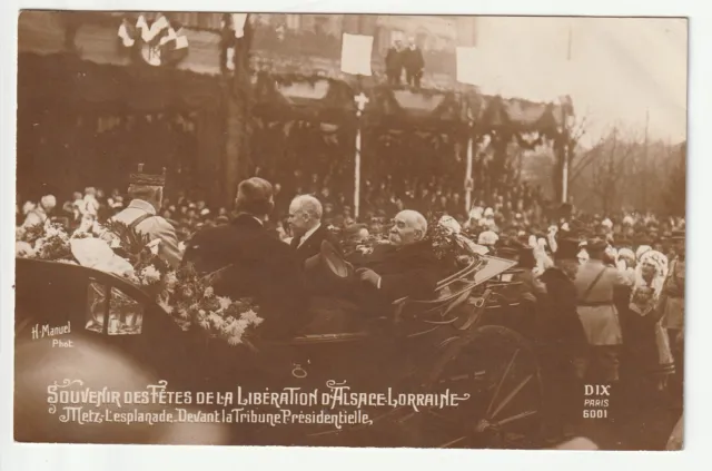 METZ - Moselle - CPA 57 - Fetes Liberation Alsace-Lorraine Tribune et Pétain