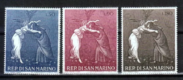 San Marino 1968 918-20 Navidad Sellos Nuevos Mnh