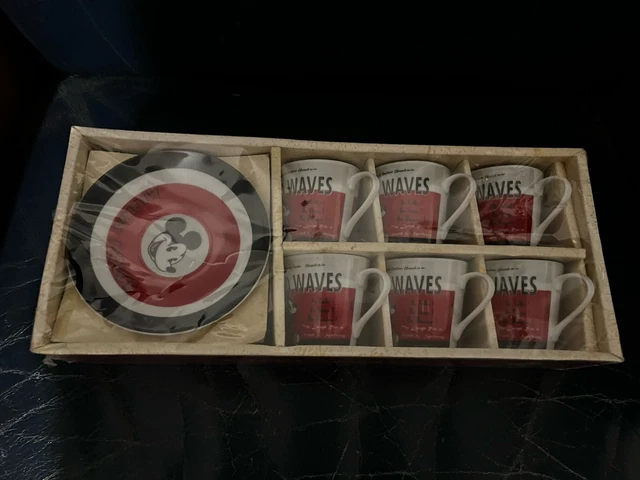 Coffret De 6 Tasses à Café Picasso - Porcelaine Blanche - Motif Visages Abstraits - 24cl