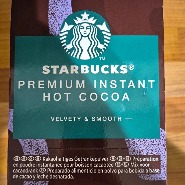 STARBUCKS PREMIUM INSTANT Hot Cocoa Velvety & Smooth 20pk £15.91 ...