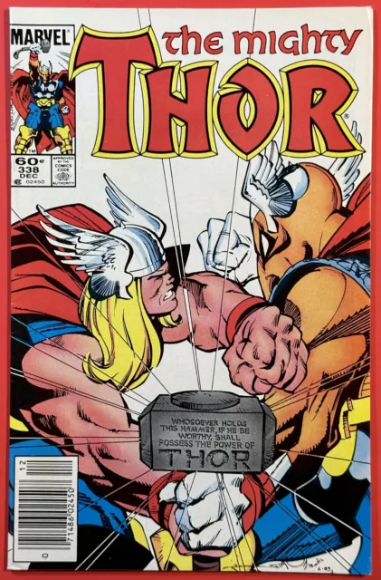 Mighty Thor #338 (Marvel 1983) Newsstand | 2Nd Appearance Beta Ray Bill