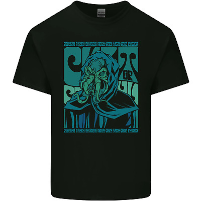 Cthulhu Cult Kraken Mens Cotton T-Shirt Tee Top