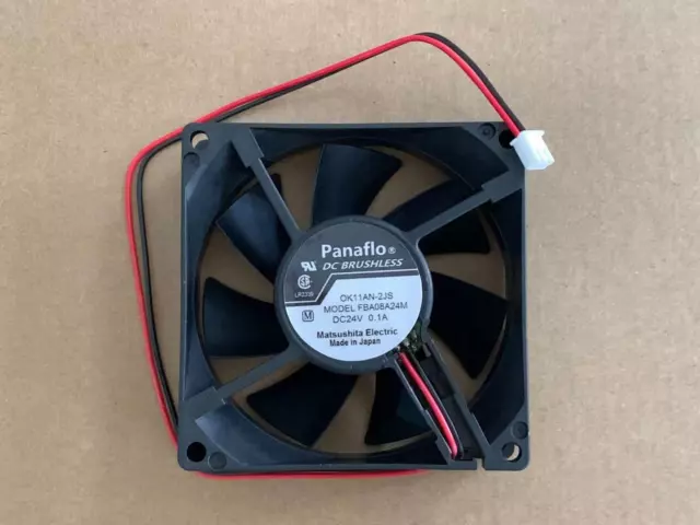 1 PCS Panaflo Fan FBA08A24M DC 24V 0.1A 2 Pin 8025 80X 80X 25MM