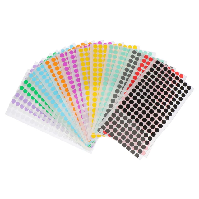 Étiquettes Autocollantes à Code Couleur Amovibles Pour Organiser La Salle De Classe, La Cour, Le Calendrier