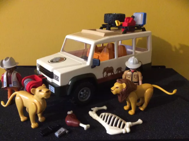 Playmobil safari truck with lions online