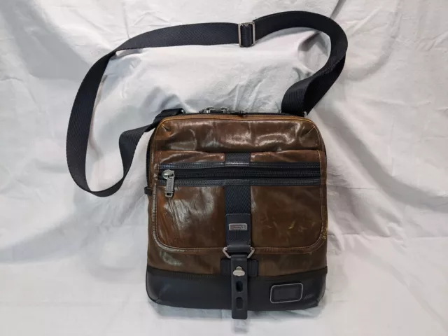 Tumi Alpha Bravo Leather Shoulder Bag