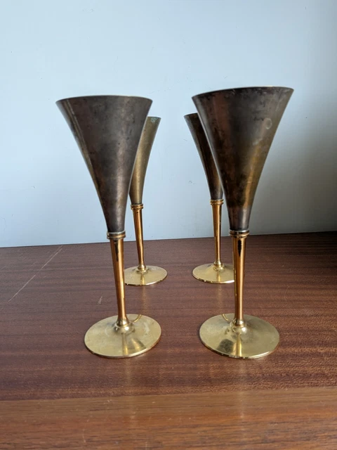 Vitafe Design 4 FLÛTES À champagne Gunilla Lindahl – Scandia Present – Design suédois ...