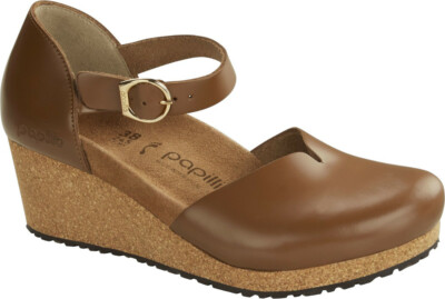 Papillio Mary pelle naturale COGNAC DA DONNA SANDALO TACCO TG 43 /UK 9 UE 