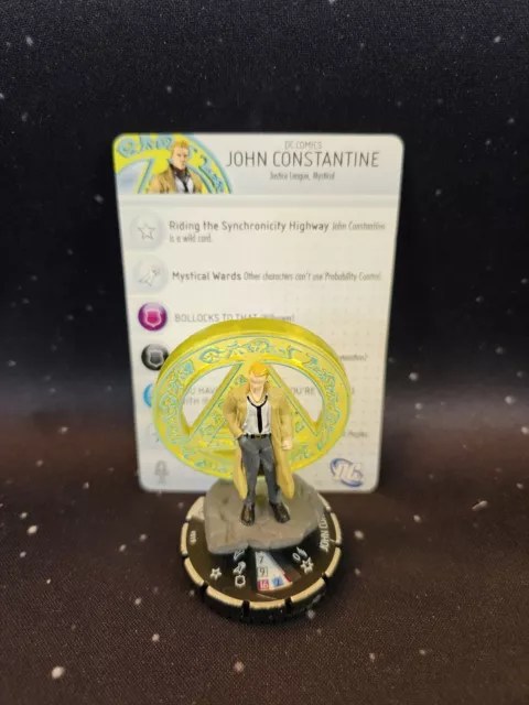 Heroclix DC John Constantine 019 Justice League New 52 Rare Figure w/card