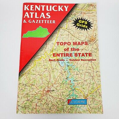 Delorme Kentucky Topographical Maps, Road Atlas & Gazetteer with GPS Grids