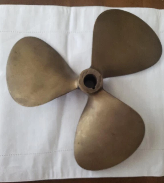 3 Blade Vintage Brass Boat Prop Propeller 14"   94N   14RH12
