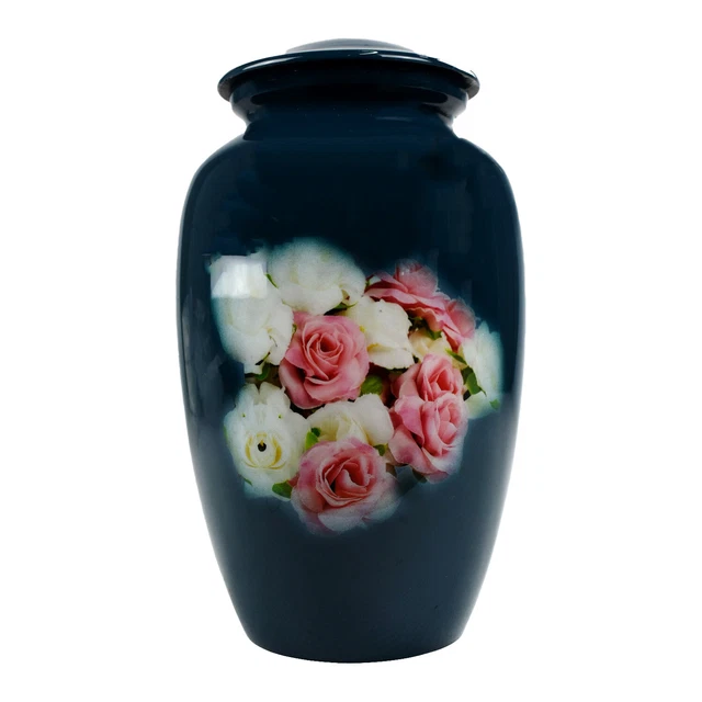 Urns for Ashes Adult Large Cremation Human Funeral Memorial Pink Rose Midnight