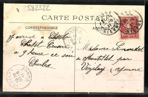 CPA Cosne-sur-Loire, Rue du Quatorze July 1911 2