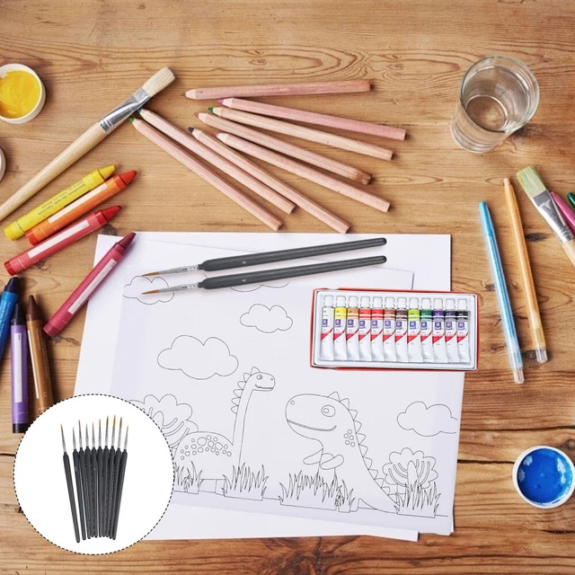 10 Pcs Hook-Line-Stift-Set Künstler-Pinsel-Set Maniküre Nagelstift Student