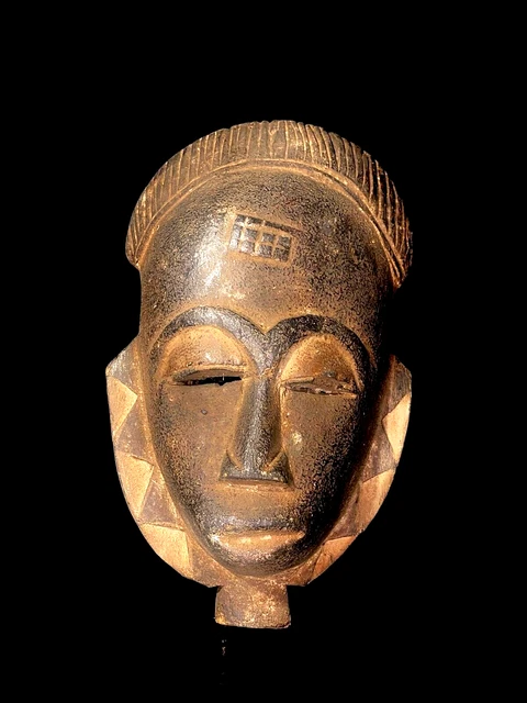 African mask antiques tribal Face vintage African Mask with unique patterns-5916