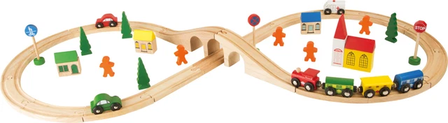 CIRCUIT DE TRAIN EN BOIS forme de HUIT