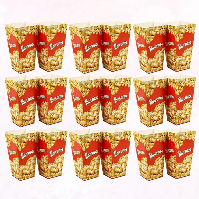 100 piezas caja de papel para pollo rojo palomitas de maíz suministros de papel fiesta descuento gratuito