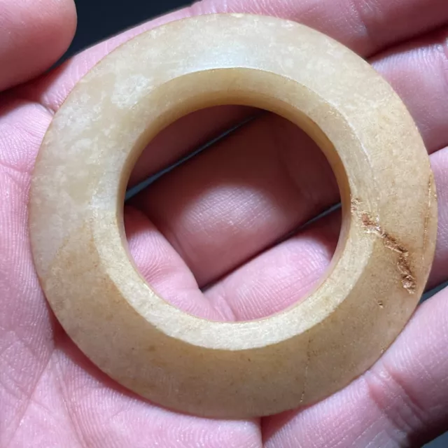 Rare Chinese Jade Ring Han dynasty 206 B.C.-220 A.D.